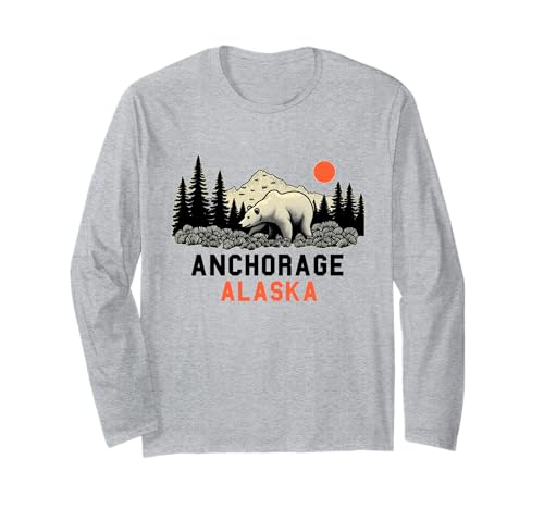 Anchorage Alaska Souvenir Herren Damen Alaska Reise Familie Langarmshirt von Anchorage Alaska Souvenir