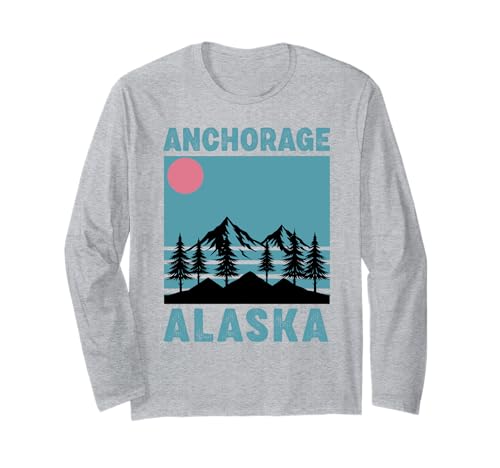 Anchorage Alaska Souvenir Herren Damen Alaska Reise Familie Langarmshirt von Anchorage Alaska Souvenir