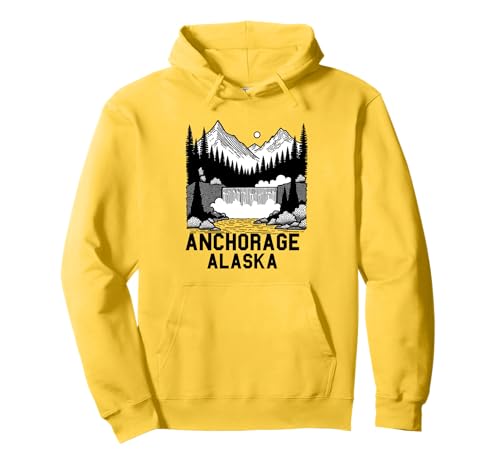 Anchorage Alaska Souvenir Herren Damen Alaska Reise Familie Pullover Hoodie von Anchorage Alaska Souvenir