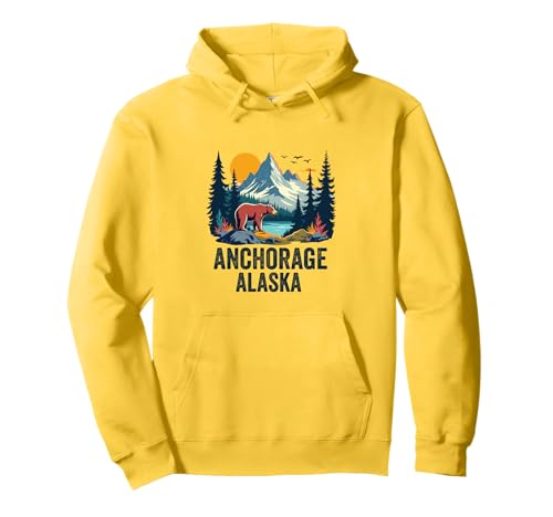 Anchorage Alaska Souvenir Herren Damen Alaska Reise Familie Pullover Hoodie von Anchorage Alaska Souvenir