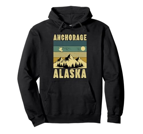 Anchorage Alaska Souvenir Herren Damen Alaska Reise Familie Pullover Hoodie von Anchorage Alaska Souvenir