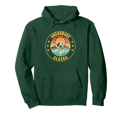Anchorage Alaska Souvenir Herren Damen Alaska Reise Familie Pullover Hoodie von Anchorage Alaska Souvenir