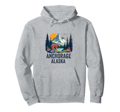 Anchorage Alaska Souvenir Herren Damen Alaska Reise Familie Pullover Hoodie von Anchorage Alaska Souvenir