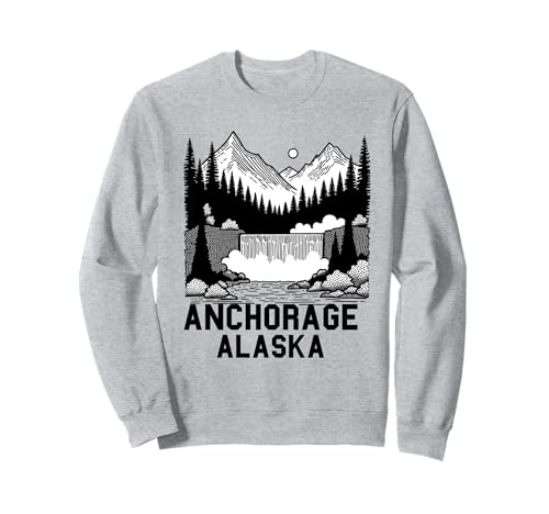 Anchorage Alaska Souvenir Herren Damen Alaska Reise Familie Sweatshirt von Anchorage Alaska Souvenir