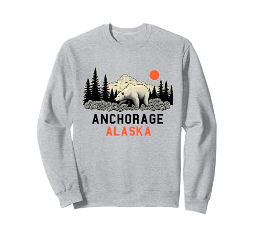 Anchorage Alaska Souvenir Herren Damen Alaska Reise Familie Sweatshirt von Anchorage Alaska Souvenir