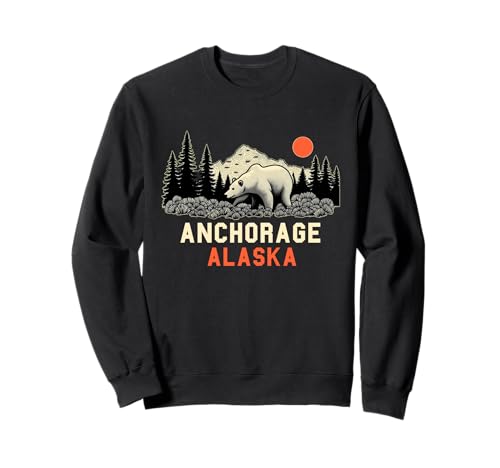 Anchorage Alaska Souvenir Herren Damen Alaska Reise Familie Sweatshirt von Anchorage Alaska Souvenir
