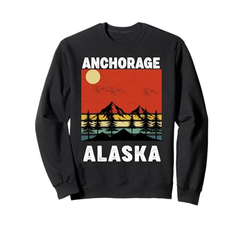 Anchorage Alaska Souvenir Herren Damen Alaska Reise Familie Sweatshirt von Anchorage Alaska Souvenir