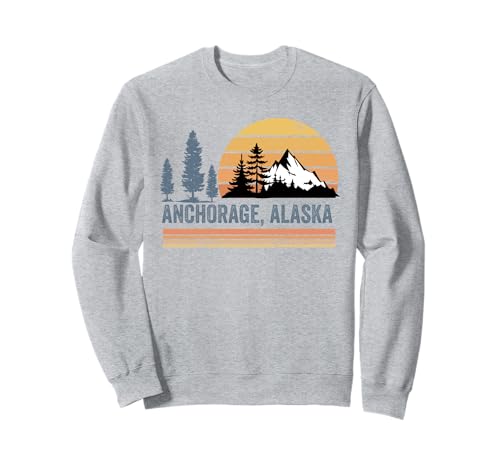 Anchorage Alaska Souvenir Herren Damen Alaska Reise Familie Sweatshirt von Anchorage Alaska Souvenir