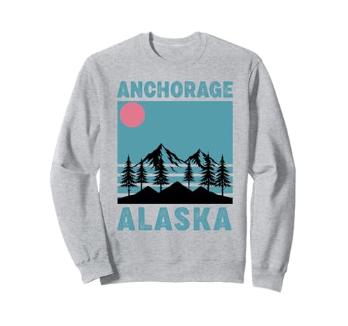 Anchorage Alaska Souvenir Herren Damen Alaska Reise Familie Sweatshirt von Anchorage Alaska Souvenir