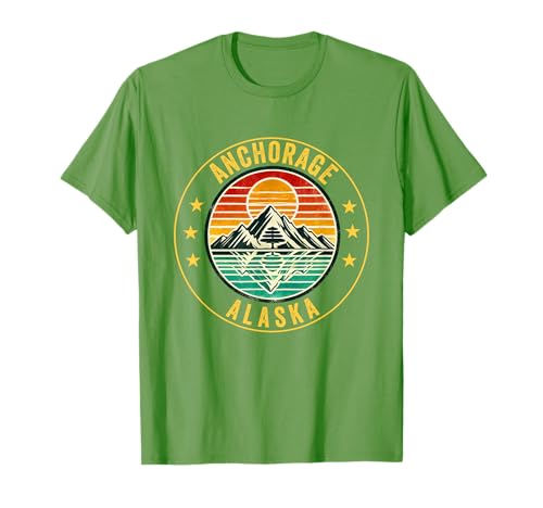 Anchorage Alaska Souvenir Herren Damen Alaska Reise Familie T-Shirt von Anchorage Alaska Souvenir