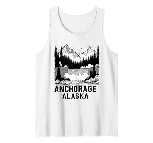 Anchorage Alaska Souvenir Herren Damen Alaska Reise Familie Tank Top von Anchorage Alaska Souvenir