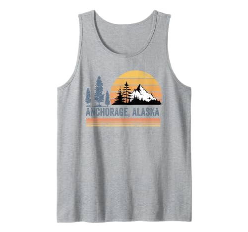 Anchorage Alaska Souvenir Herren Damen Alaska Reise Familie Tank Top von Anchorage Alaska Souvenir
