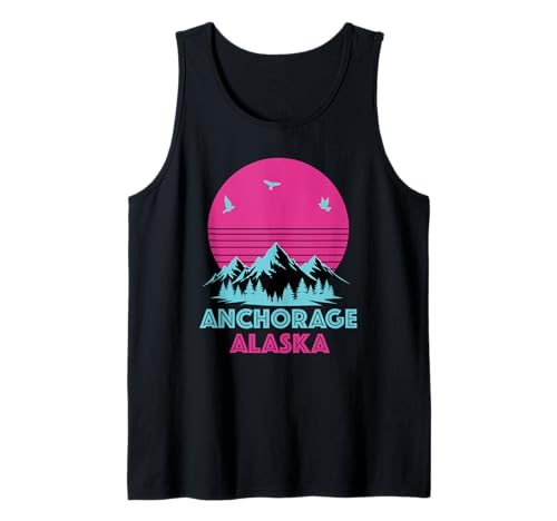 Anchorage Alaska Souvenir Herren Damen Alaska Reise Familie Tank Top von Anchorage Alaska Souvenir