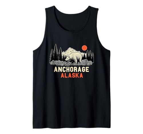 Anchorage Alaska Souvenir Herren Damen Alaska Reise Familie Tank Top von Anchorage Alaska Souvenir
