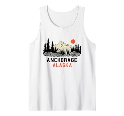 Anchorage Alaska Souvenir Herren Damen Alaska Reise Familie Tank Top von Anchorage Alaska Souvenir
