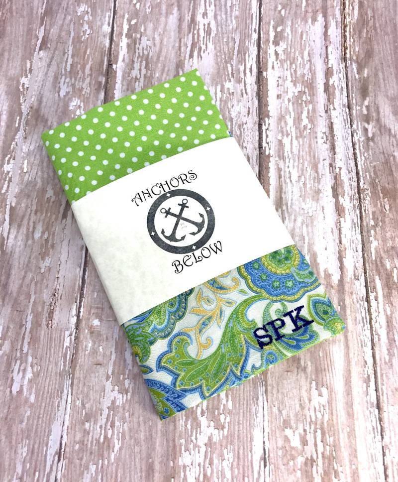 Add On Benutzerdefinierte Stickerei Tasche Platz - Bestickt Quadrat Monogrammiert von AnchorsBelow