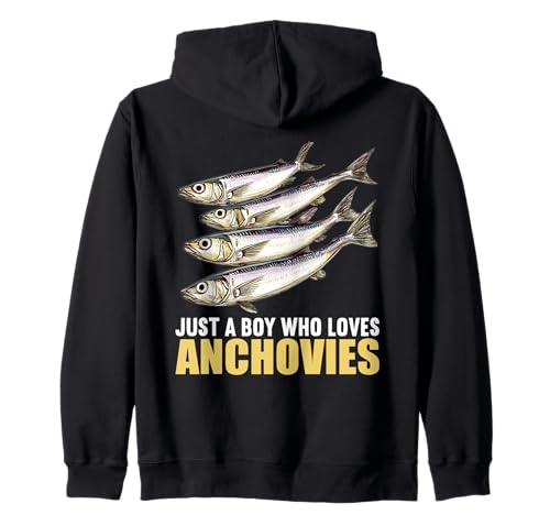 Just a Boy who Loves Anchovies Sardelle Kapuzenjacke Just a Boy who Loves Anchovies Sardelle Kapuzenjacke von Anchovies Sardelle Tier Shop