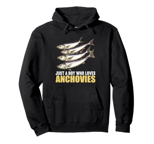 Just a Boy who Loves Anchovies Sardelle Pullover Hoodie von Anchovies Sardelle Tier Shop