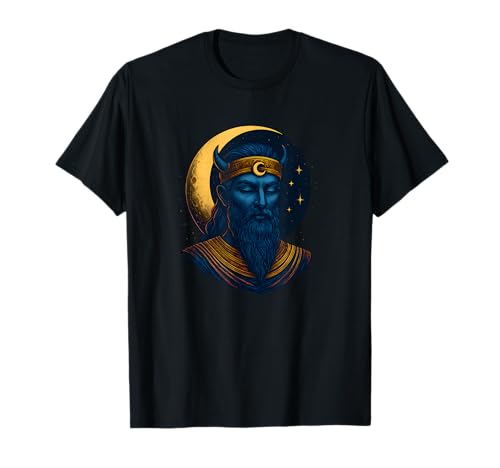 Anunnaki Nanna das Kind des Mondes sumerischer Gott T-Shirt Anunnaki Nanna das Kind des Mondes sumerischer Gott T-Shirt von Ancient Mythology Apparel
