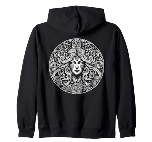 Herren Danu Keltische Göttin Mythologie Heidnisch Kapuzenjacke von Ancient Threads