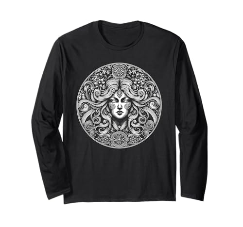 Herren Danu Keltische Göttin Mythologie Heidnisch Langarmshirt Herren Danu Keltische Göttin Mythologie Heidnisch Langarmshirt von Ancient Threads