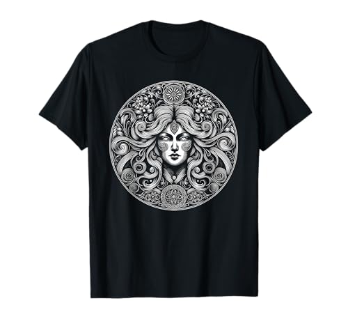 Herren Danu Keltische Göttin Mythologie Heidnisch T-Shirt Herren Danu Keltische Göttin Mythologie Heidnisch T-Shirt von Ancient Threads