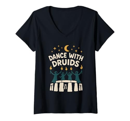 Damen Keltischer heidnischer Stolz Triskelion Baum des Lebens Erbe Magie T-Shirt mit V-Ausschnitt Damen Keltischer heidnischer Stolz Triskelion Baum des Lebens Erbe Magie T-Shirt mit V-Ausschnitt von Ancient Ways Neopagan Spiritual Paths Celtic Gift