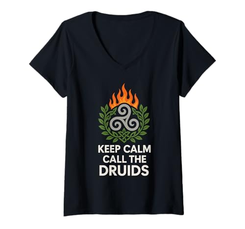 Damen Keltischer heidnischer Stolz Triskelion Baum des Lebens Erbe Magie T-Shirt mit V-Ausschnitt Damen Keltischer heidnischer Stolz Triskelion Baum des Lebens Erbe Magie T-Shirt mit V-Ausschnitt von Ancient Ways Neopagan Spiritual Paths Celtic Gift
