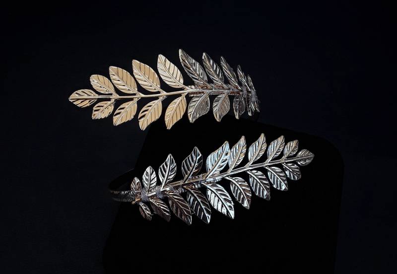 Daphne's Laurel Leaf Armband, Oberarmreif Armreif | Vergoldete Version von AncientGreeceR