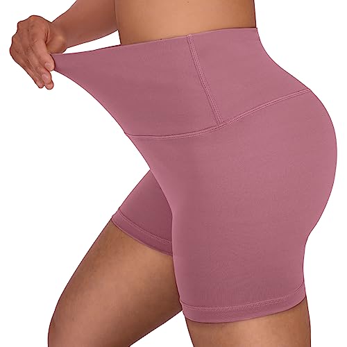 Ancrina Hoch taillierte Biker-Shorts für Damen – 10.2cm Bauchkontrolle, Fitness, Workout, Yoga, Laufen, sportlich, butterweiche Spandex-Shorts von Ancrina