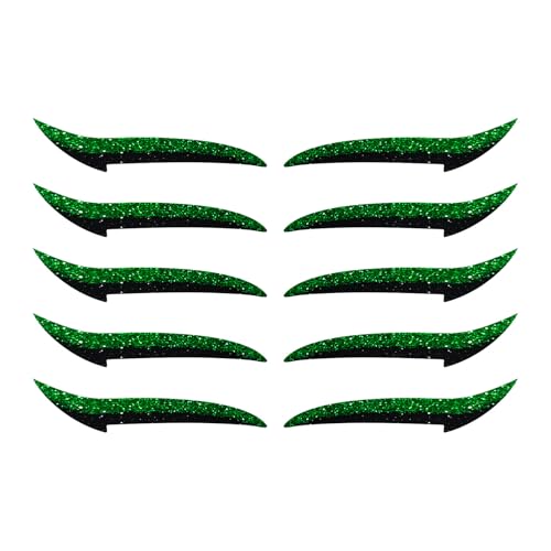 Ancsttu Augen Liner Aufkleber für Frauen, Klebender Lidschatten Streifen, Tragbarer Lidschatten Aufkleber Für Reise Und Bühne 10 Stück Wasserfester Eyeliner Streifen von Ancsttu