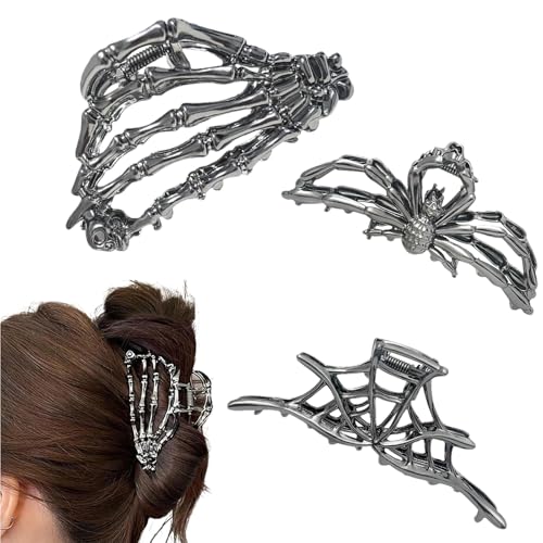 Ancsttu Claw Clips Halloween,Große Krallenhaarklammern Für Langes Haar - Starker Halt Haarklammern 3er Set für Frauen Damen Mädchen Fitness Enthusiasten Studenten Hochschule Outdoor Festival von Ancsttu