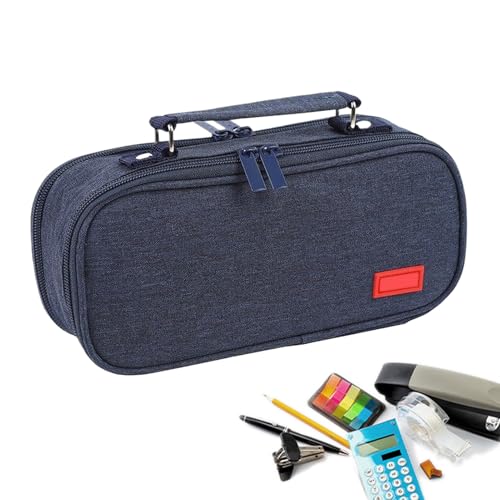 Ancsttu Federmäppchen Mit Fächern,Multifach-Organizer Großes Federmäppchen | Organizer Für Arbeitsplatz Schule Desktop Basteln Studio Reisen Wohnheim Make-up von Ancsttu