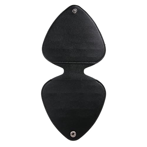 Ancsttu Gitarren-Pick-Etui-Halter, Bass-Pick-Box,Folk-Gitarrenplektren-Organizer-Clip | PU-Leder-Gitarren-Plektren-Tasche, tragbare Gitarren-Zubehör-Tasche für Akustik- oder E-Gitarre, Bass von Ancsttu