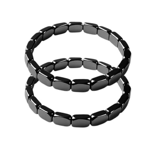Ancsttu Hämatit Armband Für Herren, 2 Stück Magnetarmband Herren, Modisch Hämatit Magnetarmband Für Väter Sammler Ehemänner Freunde Für Kraft Und Vitalität von Ancsttu