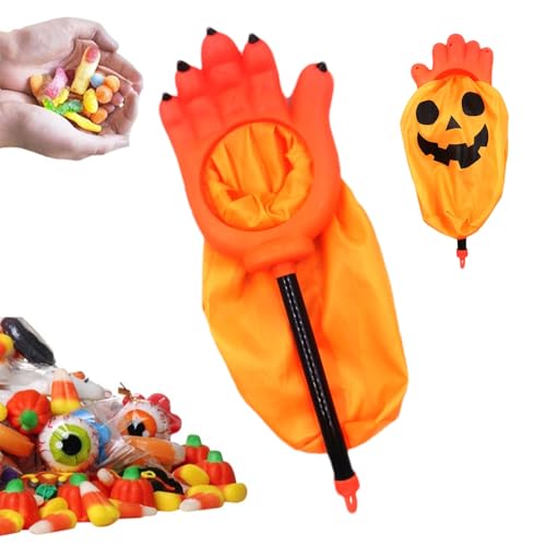 Ancsttu Halloween Trick Or Treat Beutel - Geisterhand Süßigkeitenbeutel - Halloween Partyzubehör Kinderspielzeug Kleine Tragbare Aufbewahrung Für Die Handfläche Für Kinder von Ancsttu