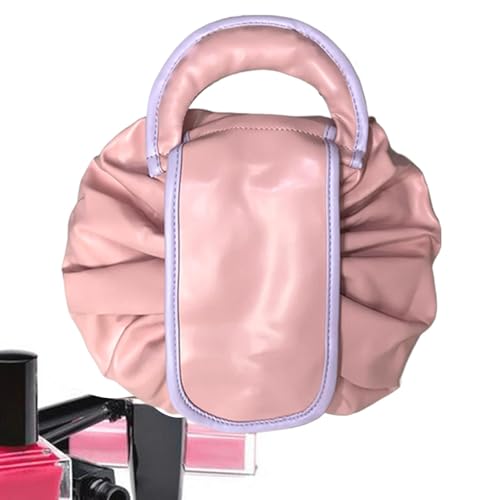 Ancsttu Make-up-Tasche mit Kordelzug, Reise-Kosmetik-Organizer - Reise-Make-up-Taschen für Damen | Tragbare Hautpflegetasche, Reisezubehör mit großem Fassungsvermögen für Frauen, Mädchen von Ancsttu