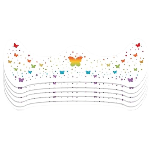 Ancsttu Makeup Patches Für Gesicht - Temporäre Sommersprossen Aufkleber,Langhaftende Wasserdichte Glitzer-Applikationen 6 Stück für Halloween Cosplay Begeisterte Musikfestivals von Ancsttu