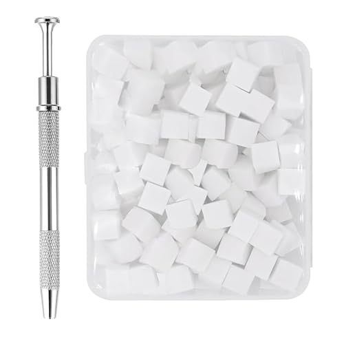 Ancsttu Nagel Design | 200 Stücke Nagelmal Schwämme Mit Greifstift - Maniküre Verwischwerkzeug Für Damen Frauen Mütter Töchter Freundinnen von Ancsttu