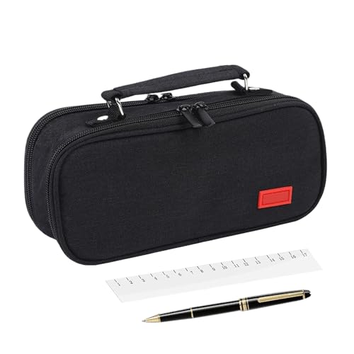 Ancsttu Reißverschluss Stifteetui - Tragbare A4 Federtasche - Organizer Für Arbeitsplatz Schule Desktop Basteln Studio Reisen Wohnheim Make-up von Ancsttu