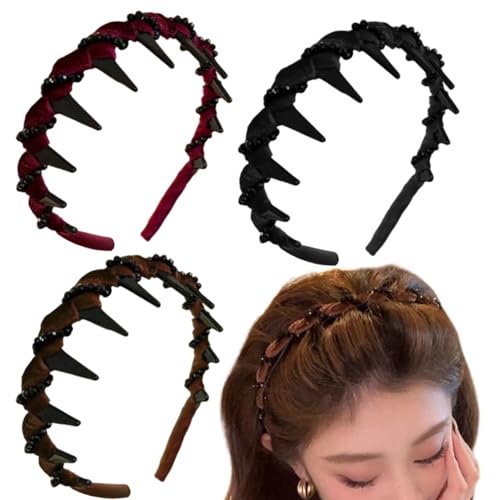 Ancsttu Stylische Haarbänder für Damen,Hoch angehobene Kopfpartie Haarband | Fester Haarschmuck Für Festliche Anlässe Wie Hochzeiten Und Abendveranstaltungen von Ancsttu