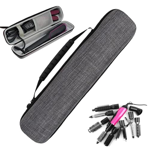 Haarwerkzeug-Reisetasche, Haarwerkzeug, Lockenstab Aufbewahrungsbox, multifunktionale EVA-Reißverschluss-Tragetasche für Männer und Frauen, grau, Refer to description, Uni von Ancsttu