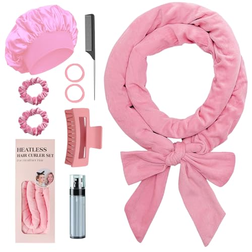 Heatless Curls, No Heat Curlers Overnight Heatless Curlers Headband for Women, Pink Heatless Curls, No Heat Curlers Overnight Heatless Curlers Headband for Women, Pink von Ancwzoz