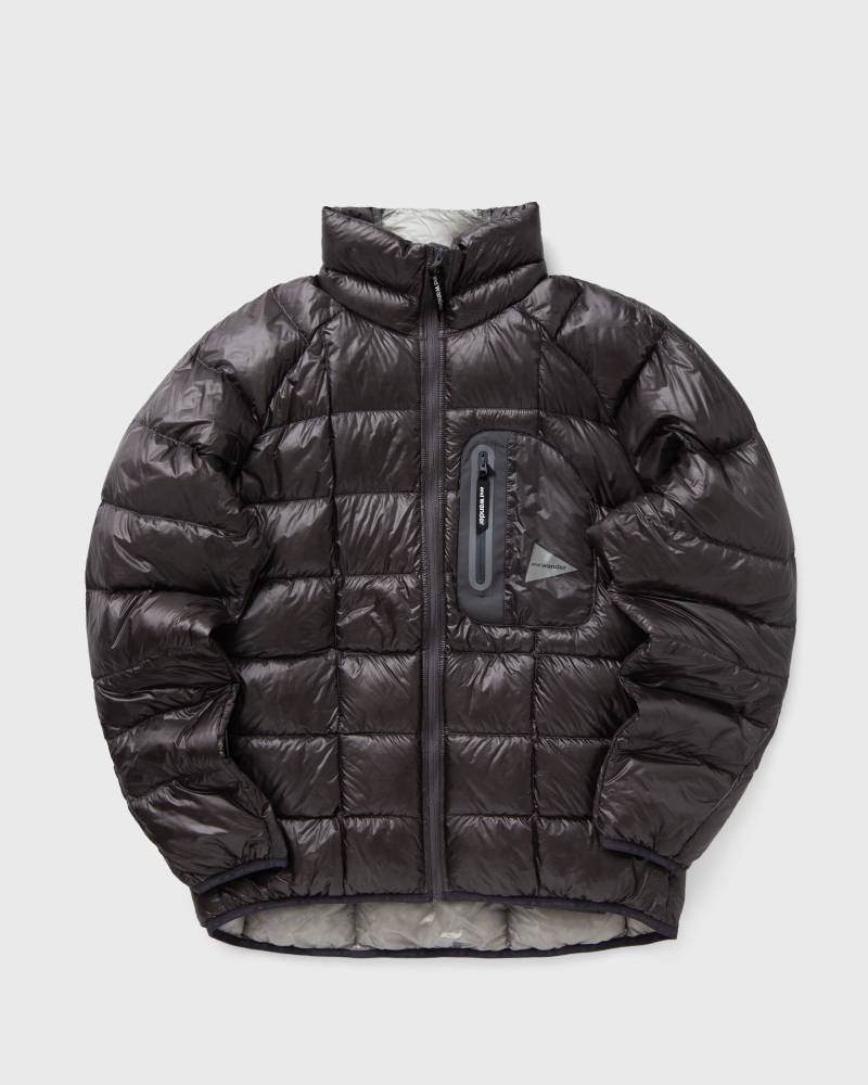 And Wander Diamond stitch down jacket men Down & Puffer Jackets grey in Größe:M von And Wander