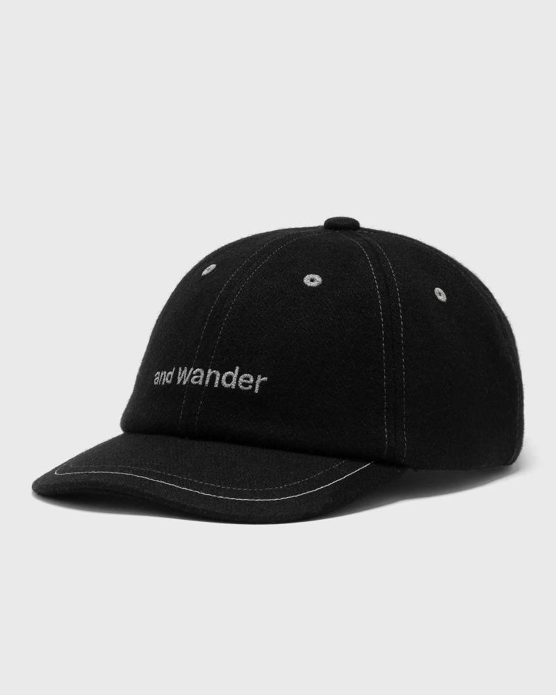 And Wander Wool melton cap men Caps black in Größe:ONE SIZE von And Wander