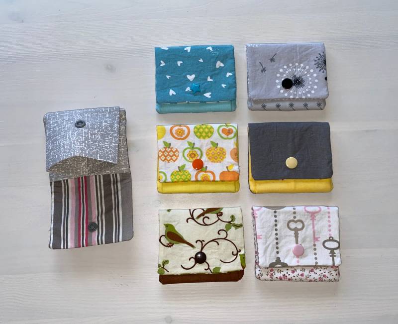Kleiner Geldbeutel, Geldbörse, Kleines Portmonnaie, Mini Münzportmonnaie, Stoff, Tasche, Aufbewahrung - Abverkauf von AndKreaTiv