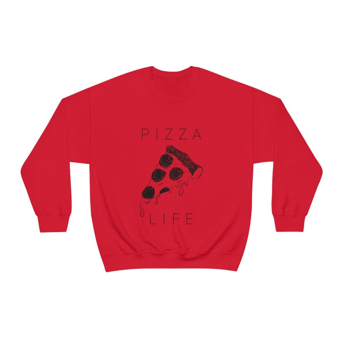 Pizza Life Crewneck Sweatshirt Pizza Life Crewneck Sweatshirt von AndThenWeTriedShop