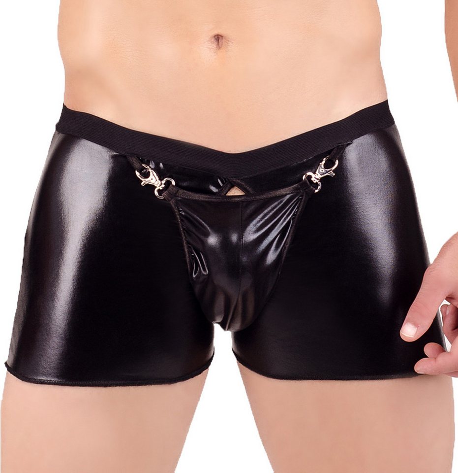 Andalea Men's Collection Boxershorts Schwarzer Herren wetlook Boxershort Männer Slip Unterhose glänzend mit Andalea Men's Collection Boxershorts Schwarzer Herren wetlook Boxershort Männer Slip Unterhose glänzend mit von Andalea Men's Collection