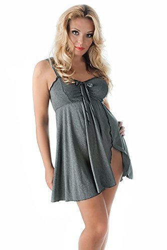 Andalea Chemise SW/113 Unterhemd grau/schwarz von Andalea