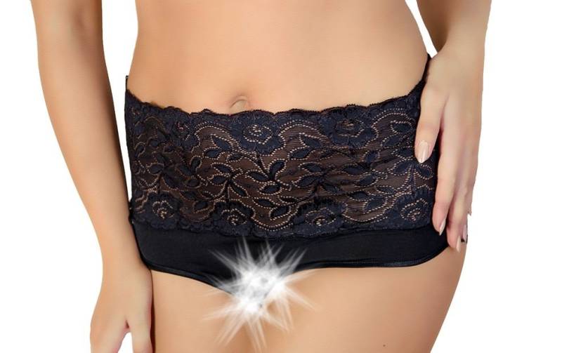 Andalea Panty-Ouvert Ouvert-Panty in Übergrößen aus schwarzer Spitze (einzel, 1-St) von Andalea